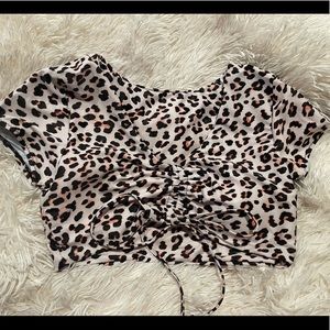 ANIMAL PRINT SWIM TOP